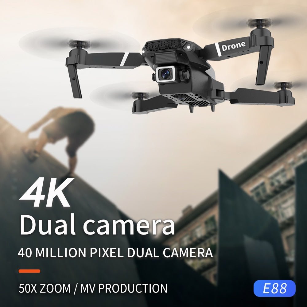 2021 NEW Drone 4k profession HD Wide Angle Camera 1080P WiFi fpv Drone Dual Camera Height Keep Drones Camera Helicopter Toys - 3R Family Store