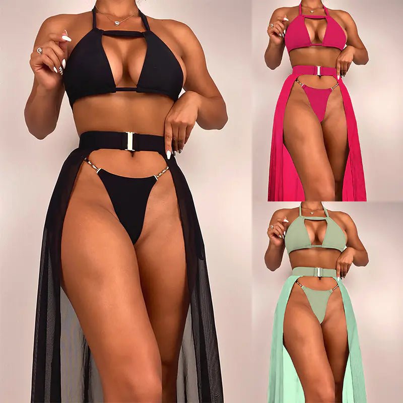 3 - Piece Sexy Women's Bikini Set for Summer - 3R Family Store