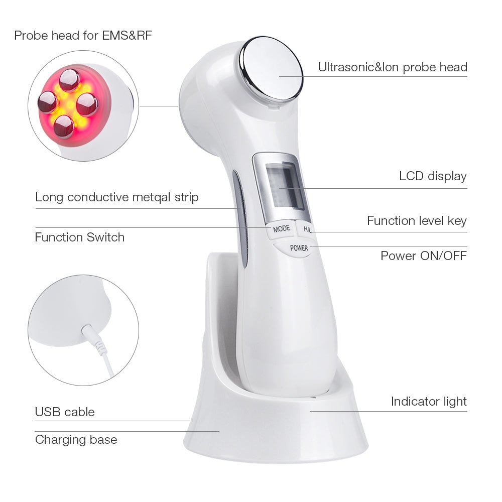 6 - in - 1 LED Skin Massage Beauty Device - 3R Family Store