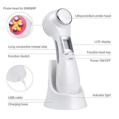 6 - in - 1 LED Skin Massage Beauty Device - 3R Family Store