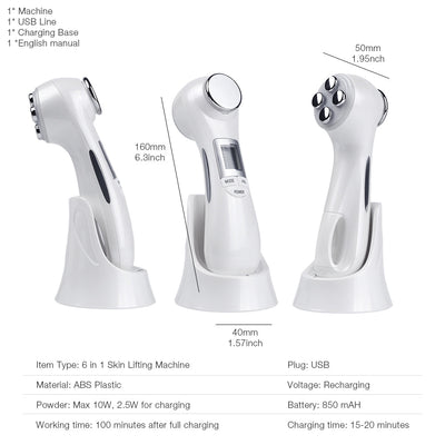 6 - in - 1 LED Skin Massage Beauty Device - 3R Family Store