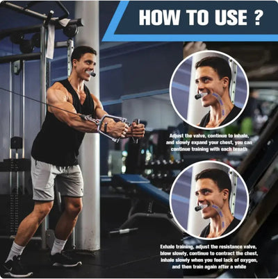 Adjustable Portable Breath Trainer for Muscle Strength and Fitness Training - 3R Family Store