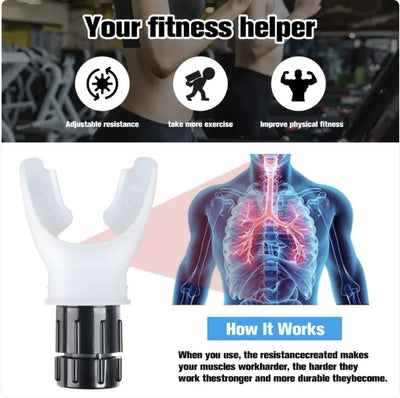 Adjustable Portable Breath Trainer for Muscle Strength and Fitness Training - 3R Family Store