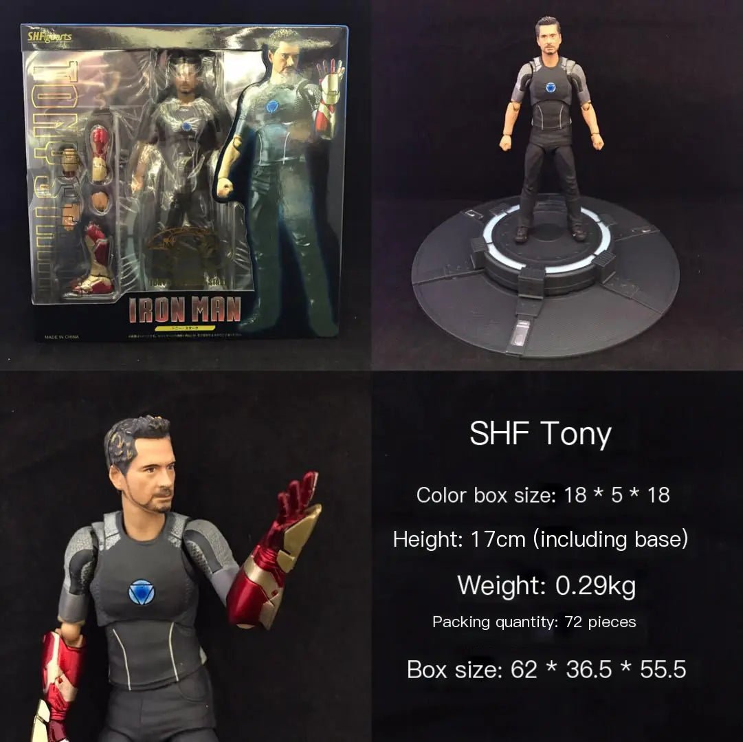 Avengers SHF Iron Man Tony Stark Action Figure Model - 3R Family Store