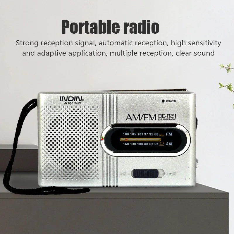BC - R21 Mini AM/FM Portable Radio - 3R Family Store