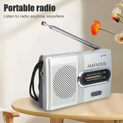 BC - R21 Mini AM/FM Portable Radio - 3R Family Store