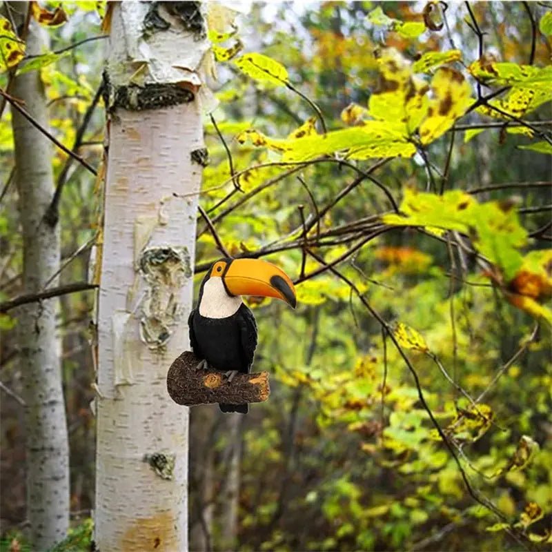 Bird Figurine Tree Hugger Hanging Resin Garden Decor - 3R Family Store