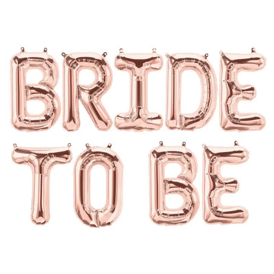 Bride to Be Rose Gold 16" Balloon Banner | Multiple phrases! - 3R Family Store