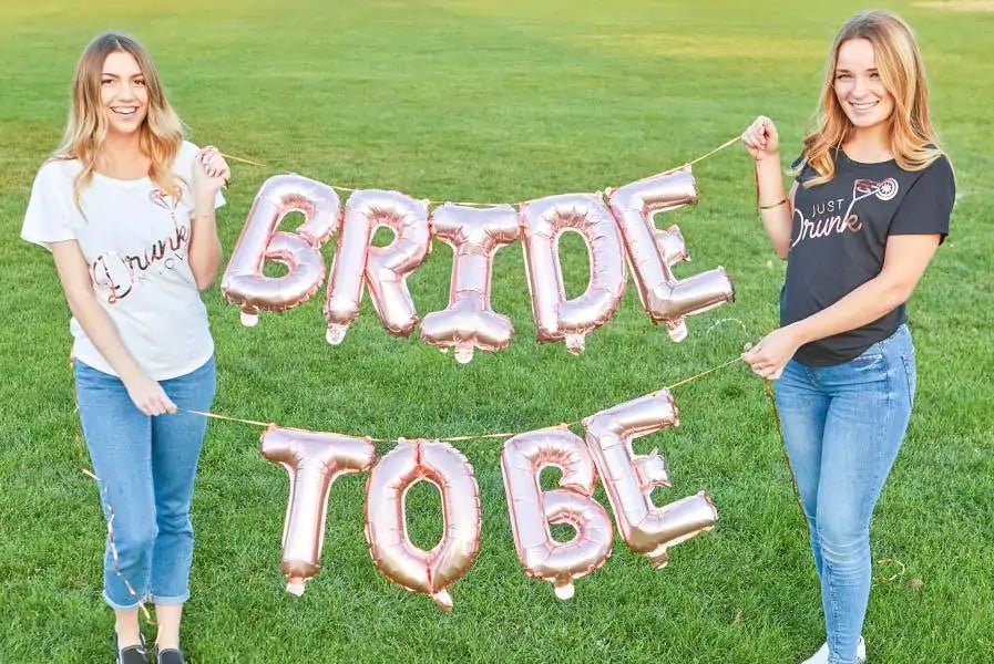 Bride to Be Rose Gold 16" Balloon Banner | Multiple phrases! - 3R Family Store