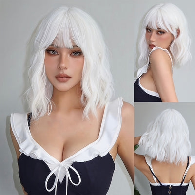 Chic Curly Bangs Wig - 3R Family Store