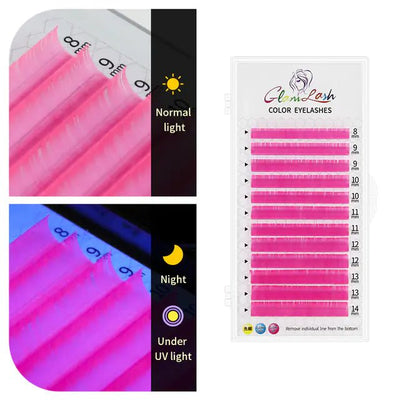 Colorful Thick Fluorescent False Eyelashes Set - 3R Family Store