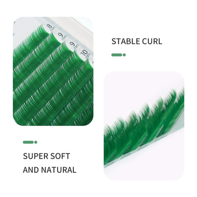 Colorful Thick Fluorescent False Eyelashes Set - 3R Family Store