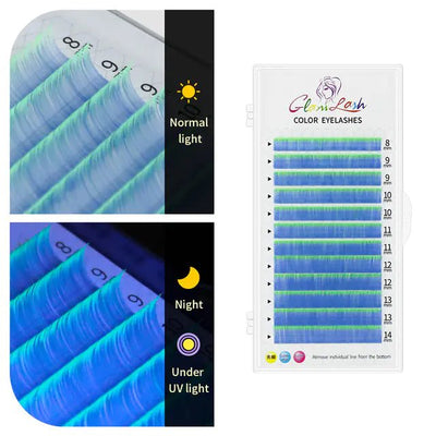 Colorful Thick Fluorescent False Eyelashes Set - 3R Family Store