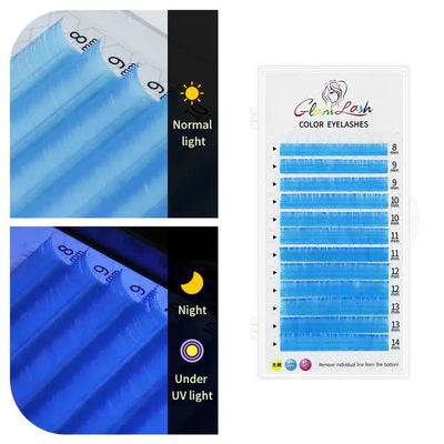 Colorful Thick Fluorescent False Eyelashes Set - 3R Family Store