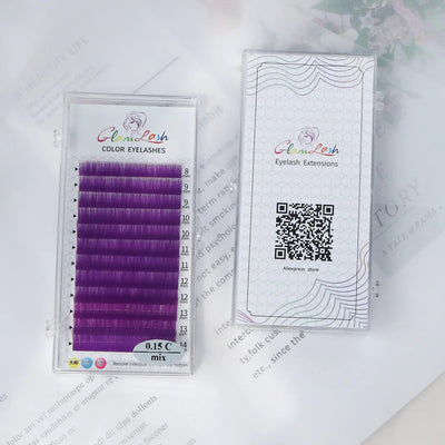 Colorful Thick Fluorescent False Eyelashes Set - 3R Family Store