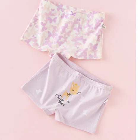 Creative Print Cotton Girls Boxer Underwear Set - 3R Family Store