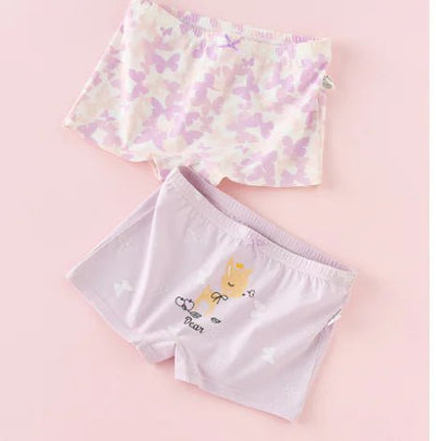 Creative Print Cotton Girls Boxer Underwear Set - 3R Family Store
