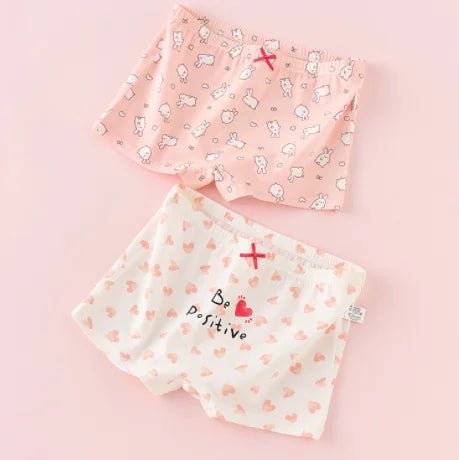 Creative Print Cotton Girls Boxer Underwear Set - 3R Family Store
