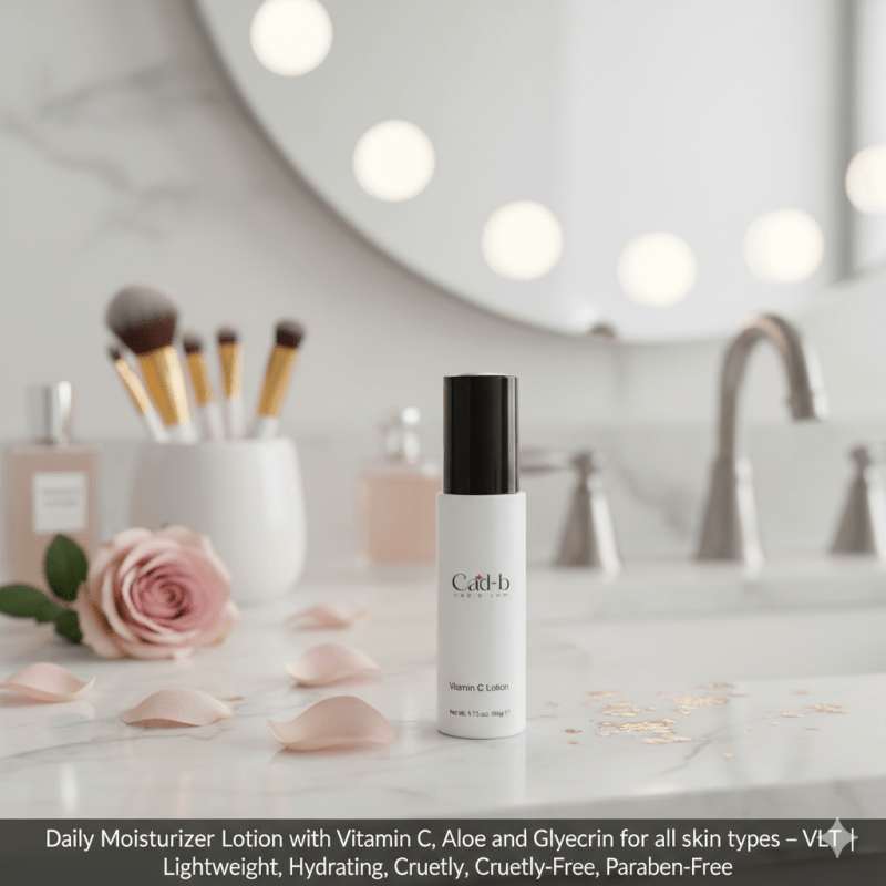 Daily Moisturizer Lotion with Vitamin C, Aloe & Glycerin – Hydrating Face Cream for All Skin Types – VLT - 3R Family Store