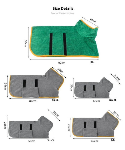 Dog Robe Cat Bath Towel - 3R Family Store