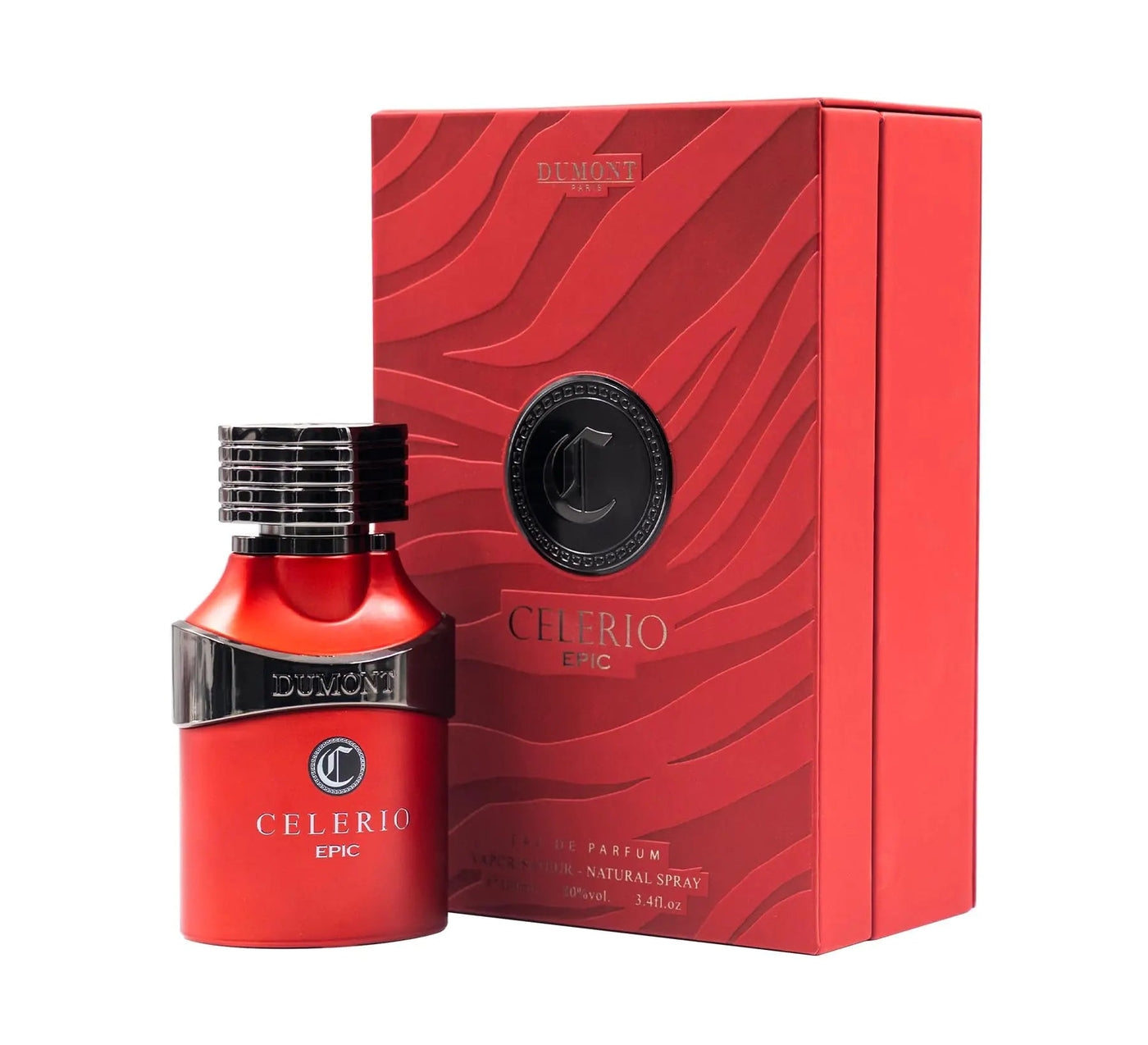 DUMONT Celerio Epic Eau De Perfume Men - Fragrance Of Lemon & Fresh Fruits - Celerio Perfum Unisex Suitable for Men & Women - Long Lasting Cologne Mist & Body Spray 3.4oz (RED 80% vol) - 3R Family Store