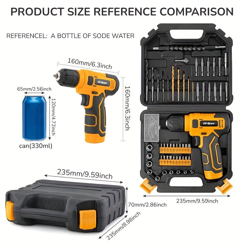 Electric Repair Tool Kit with 8V Cordless Driver - 3R Family Store