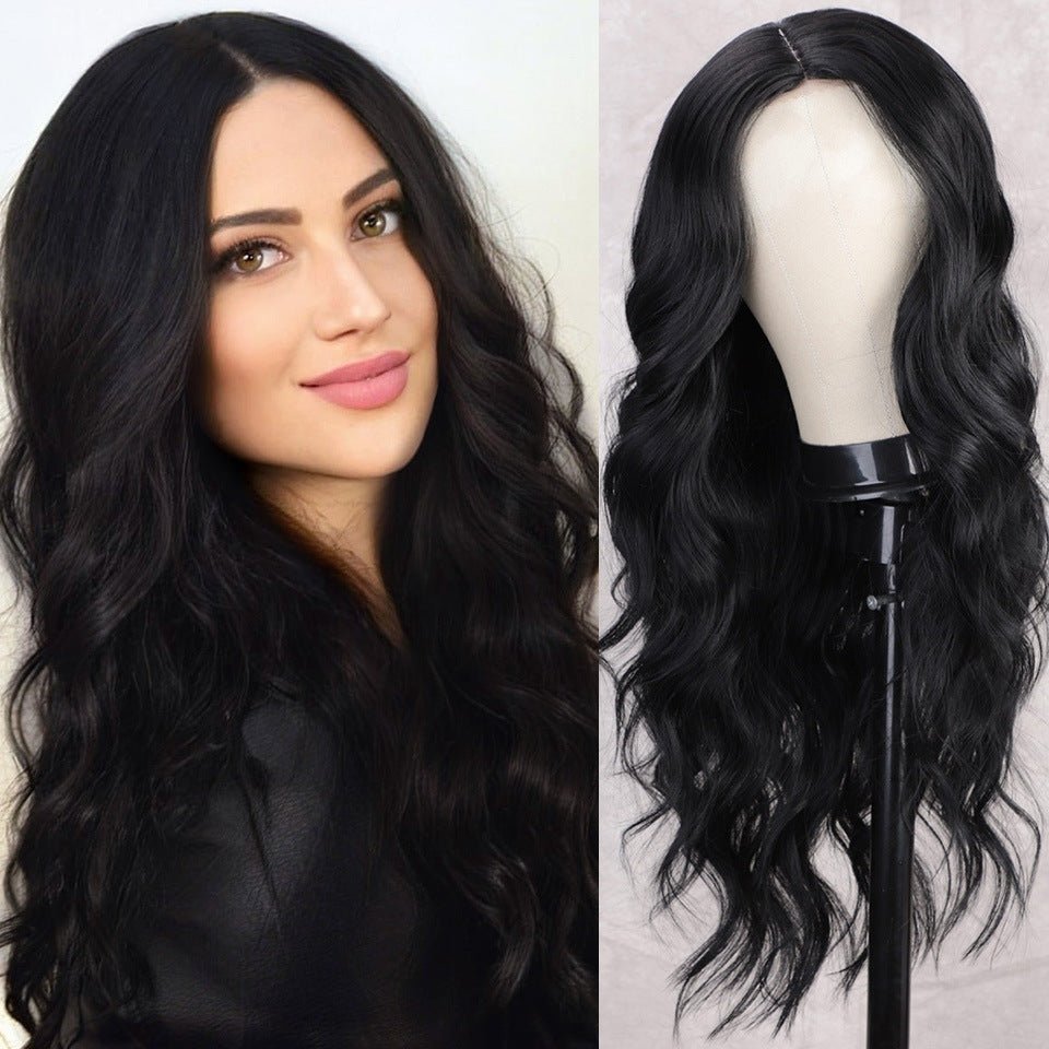Elegant Long Curly Hair Wig - 3R Family Store