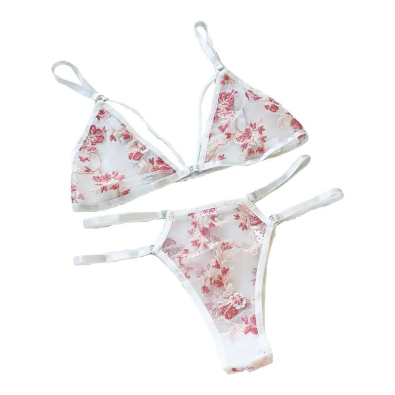 Explosive Style Sexy Three - Point Embroidery Bra Set - 3R Family Store