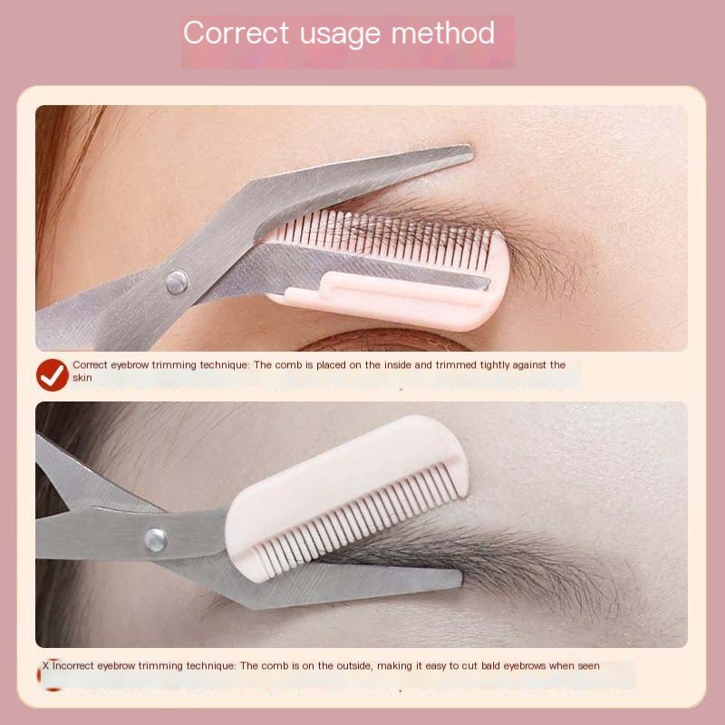 Eyebrow Scissors with Comb for Beginners and Makeup - 3R Family Store
