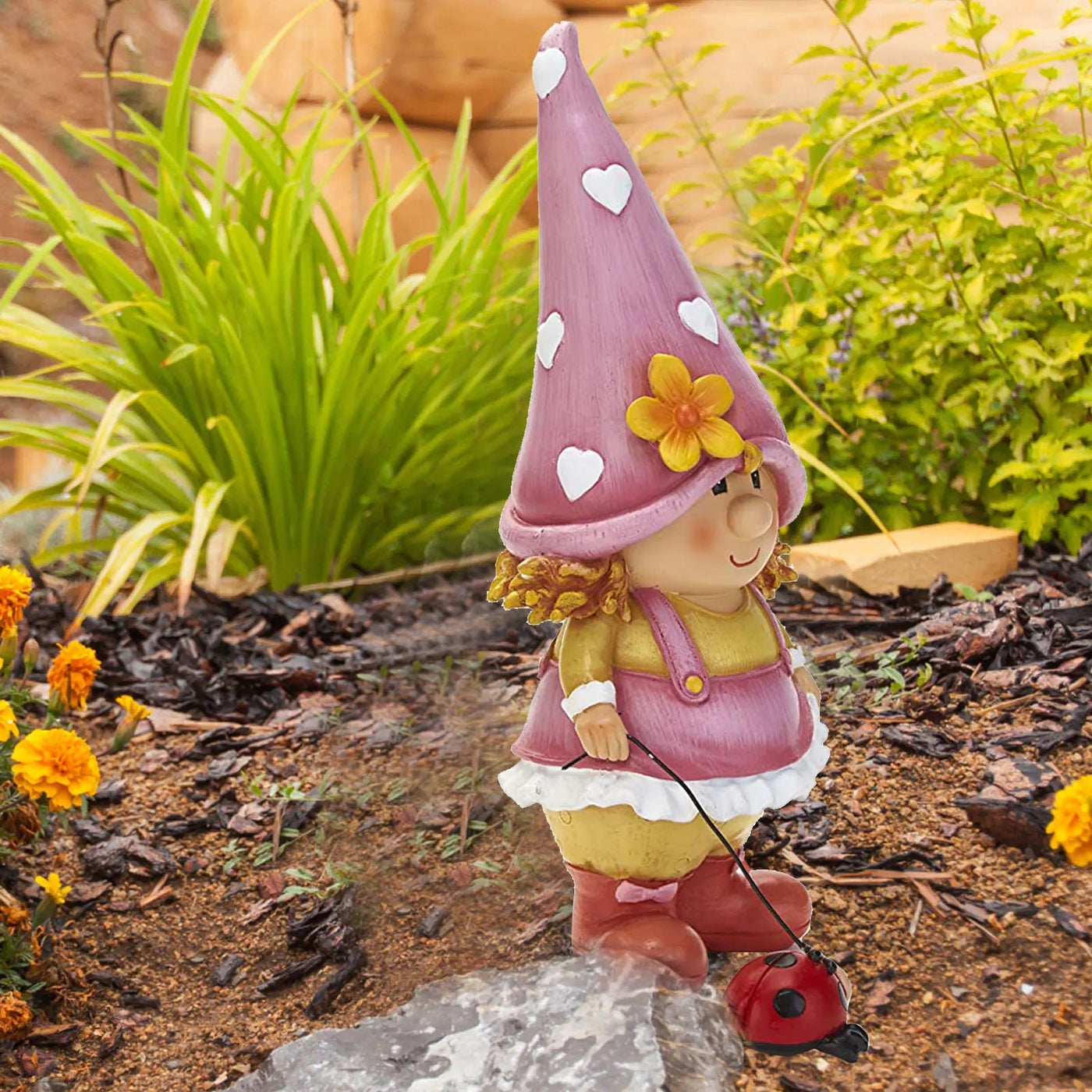 Funny Resin Garden Gnome Statue for Outdoor Decor - 3R Family Store