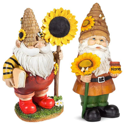 Honey Gnome Resin Garden Statue for Lawn Decoration - 3R Family Store