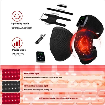 Infrared Knee Pain Relief Massager with Red Light Therapy - 3R Family Store