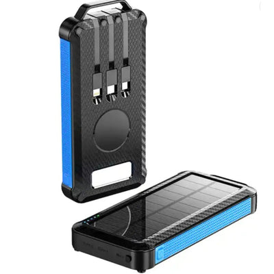 Ip65 Waterproof Portable Wireless Solar Power Bank Panel Charger Solar Powerbank Usb - C - 3R Family Store