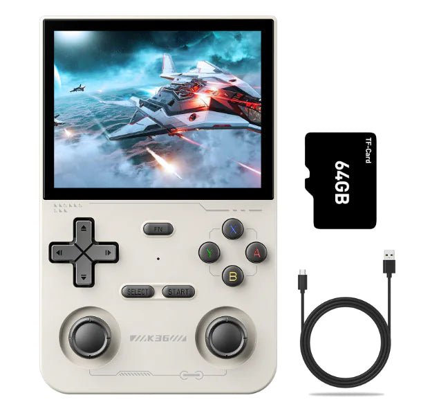 K36 Retro Handheld Game Console 500 nit 3.5 Inch IPS Screen with 16000 Video Games Emulator for PS1/PSP/DC/N64/SS - 3R Family Store