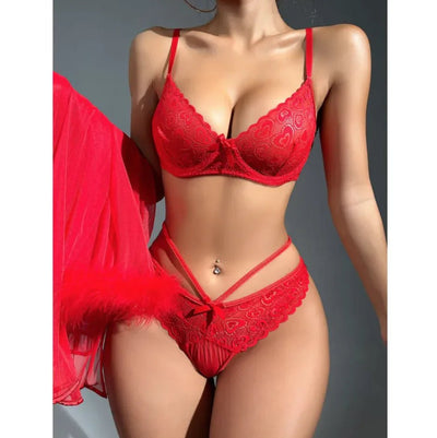Lace Bra and Underwear Set - 3R Family Store