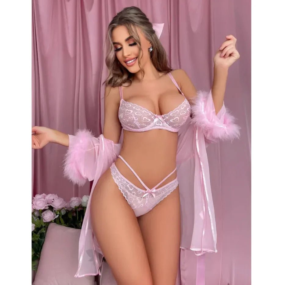 Lace Bra and Underwear Set - 3R Family Store