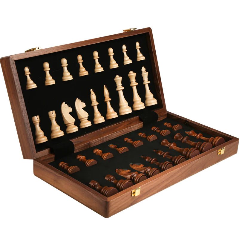 Large Children's Wooden Folding Chess Set - 3R Family Store