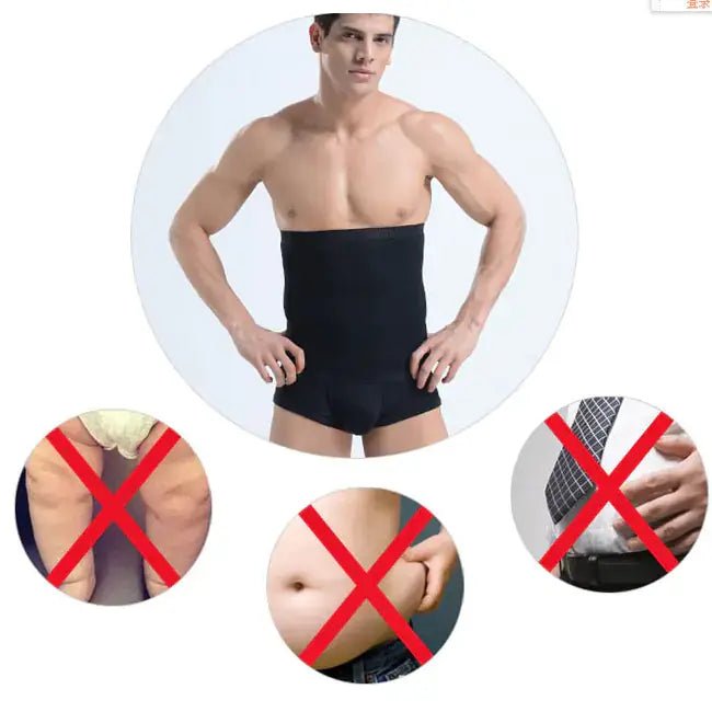 Men's Sauna Body Shaper Waist Trainer and Slimming Belt - 3R Family Store