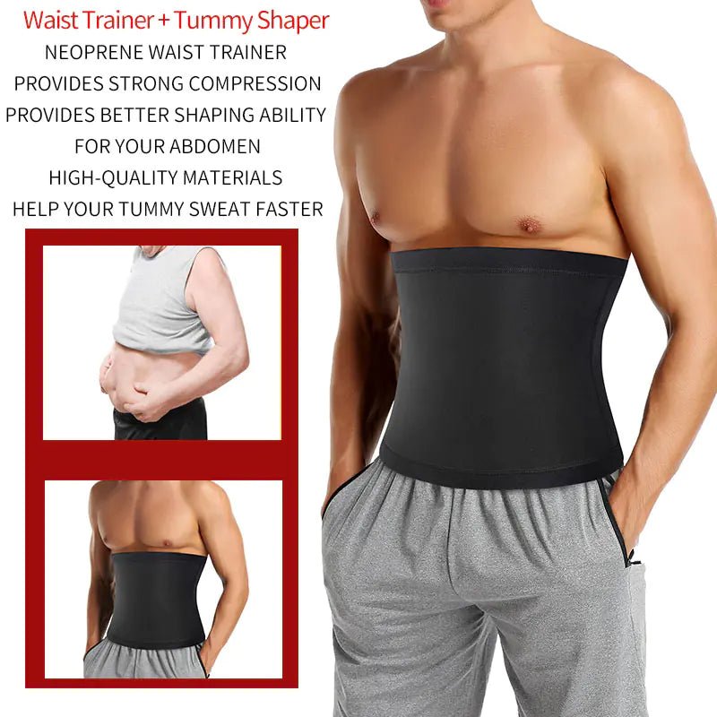 Men's Sauna Body Shaper Waist Trainer Slimming Belt - 3R Family Store