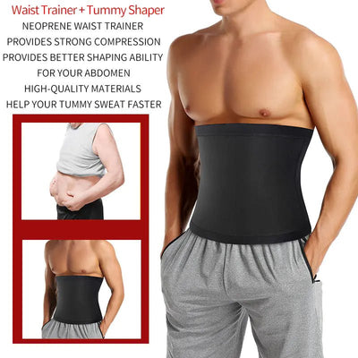 Men's Sauna Body Shaper Waist Trainer Slimming Belt - 3R Family Store