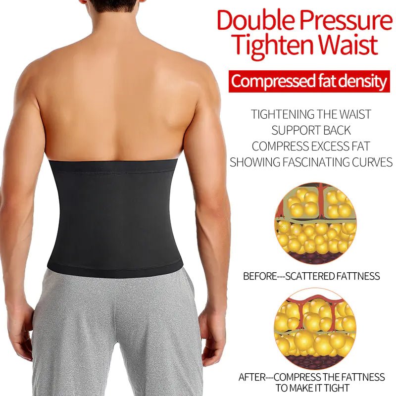 Men's Sauna Body Shaper Waist Trainer Slimming Belt - 3R Family Store