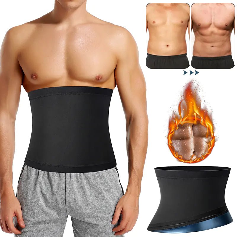 Men's Sauna Body Shaper Waist Trainer Slimming Belt - 3R Family Store