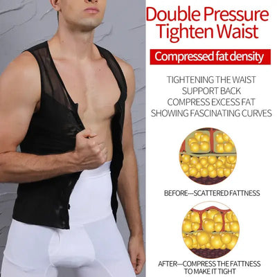 Men's Slimming Body Shaper Waist Trainer and Vest - 3R Family Store