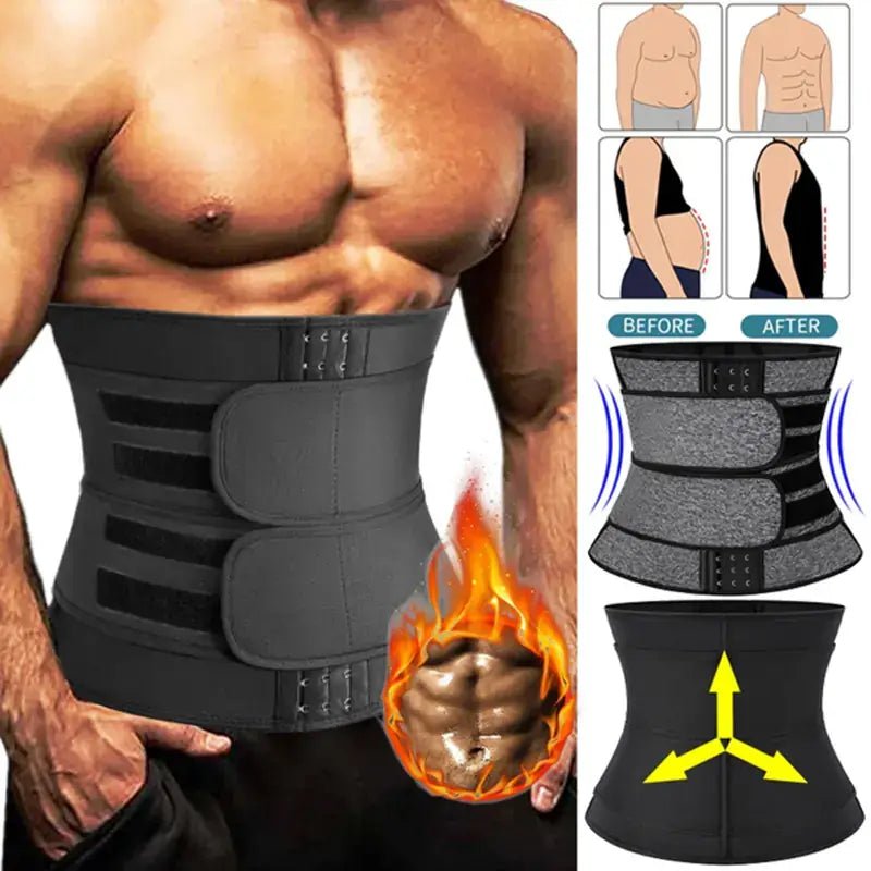Men's Waist Trainer Tactical Back Support Slimming Belt - 3R Family Store