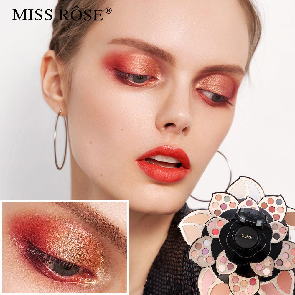 Multifunctional Makeup Full Set with Black Floral Palette - 3R Family Store