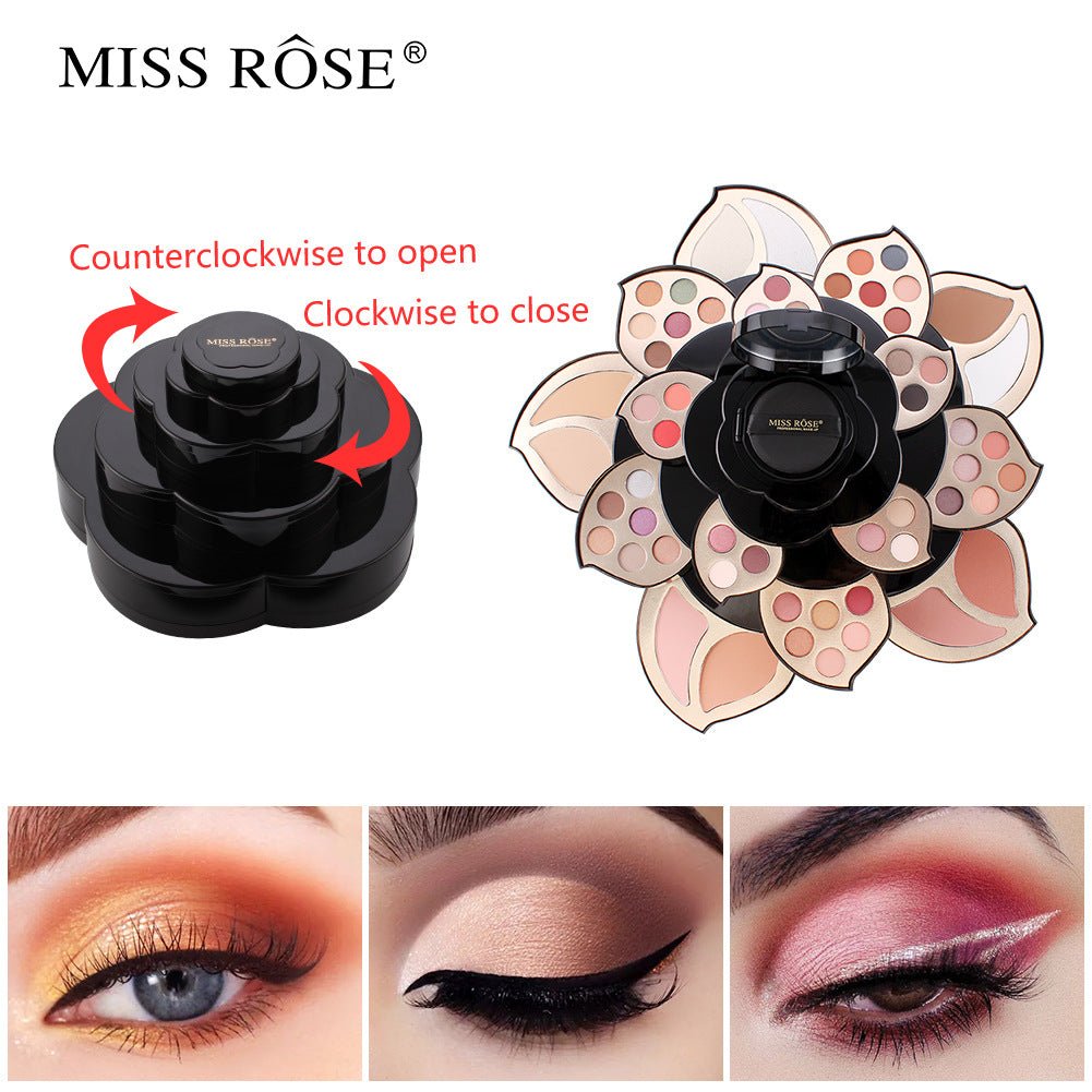Multifunctional Makeup Full Set with Black Floral Palette - 3R Family Store