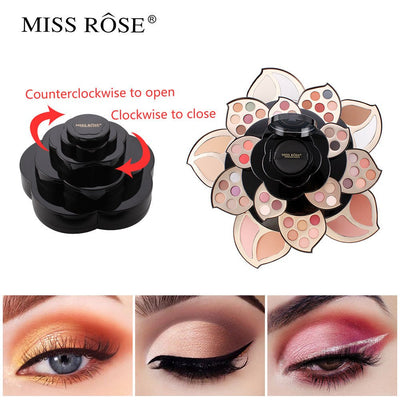 Multifunctional Makeup Full Set with Black Floral Palette - 3R Family Store