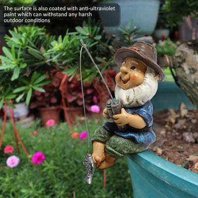 Naughty Gnome Statue for Outdoor Garden Decor - 3R Family Store