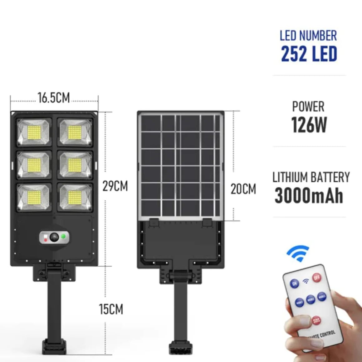 New Solar Double Row Street Light - 3R Family Store