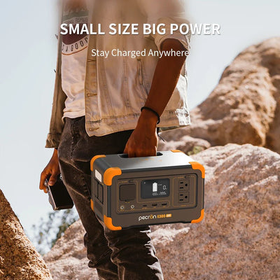 Pecron E300LFP Portable Power Station 600W 288Wh LiFePO4 Battery Solar Generator Power Bank Fast Charging for Home , RV, Camping - 3R Family Store